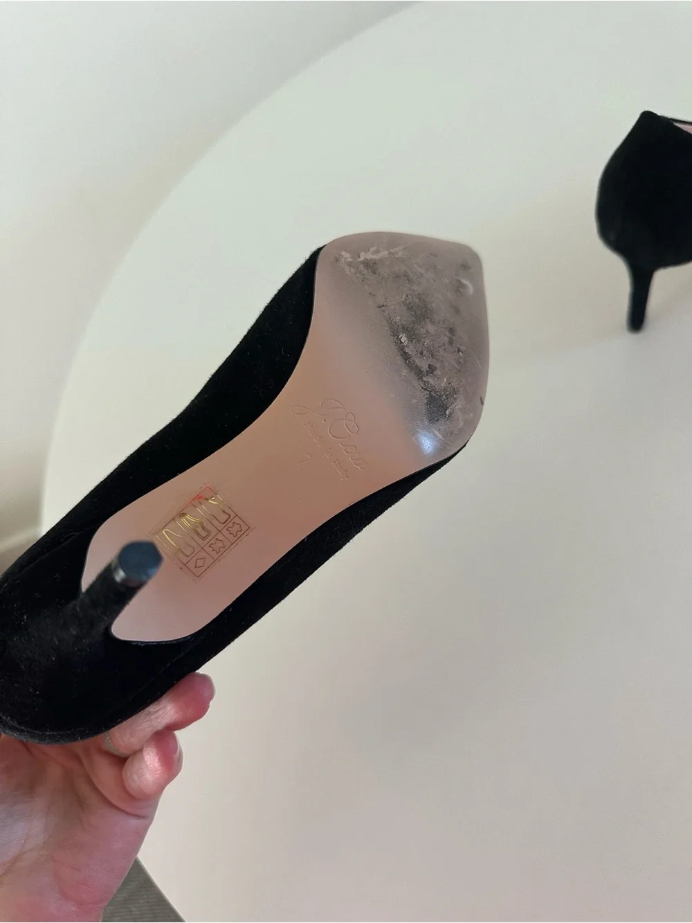 New J Crew Black Suede Pointed-Toe Stiletto Pumps - Women